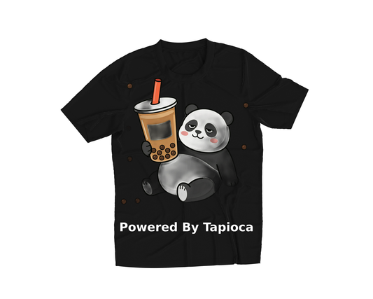 Lazy Panda Drinking Bubble Tea Boba Lover Cute Kawaii Bear Graphic T-Shirt